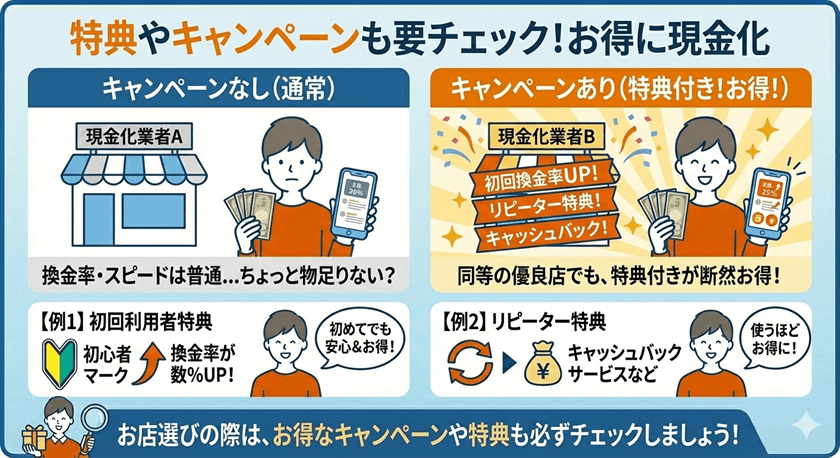 特典やキャンペーンなども要チェック