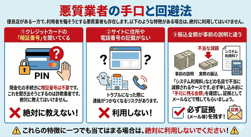 悪質業者の手口と回避法