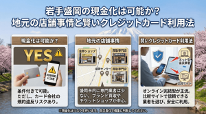 岩手盛岡の現金化は可能か？地元の店舗事情と賢いクレジットカード利用法