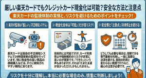 厳しい楽天カードでもクレジットカード現金化は可能？安全な方法と注意点