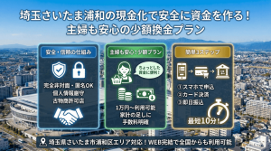 埼玉さいたま浦和の現金化で安全に資金を作る！主婦も安心の少額換金プラン