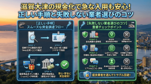 滋賀大津の現金化で急な入用も安心！正しい手順と失敗しない業者選びのコツ