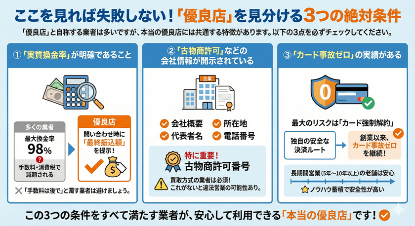 ここを見れば失敗しない！「優良店」を見分ける3つの絶対条件