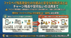ファミペイ残高現金化の仕組みと安全な利用方法とはチャージ残高や翌月払いの活用まで