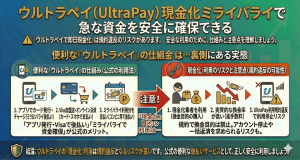 ウルトラペイ（UltraPay）現金化ミライバライで急な資金を安全に確保できる