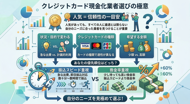 クレジットカード現金化サイト個人によってのベスト