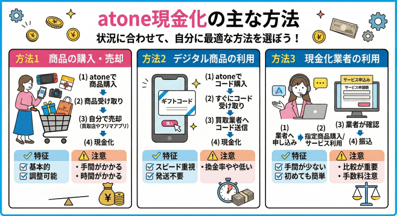 atone現金化の方法