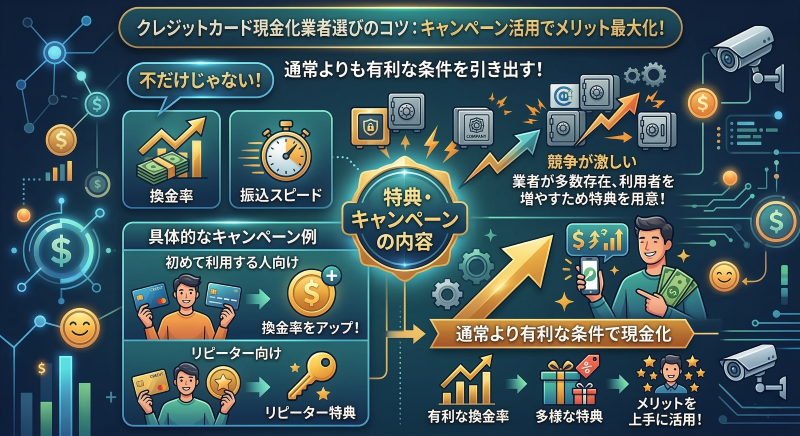 クレジット現金化優良店のキャンペーン