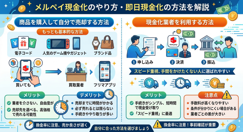 メルペイ現金化のやり方