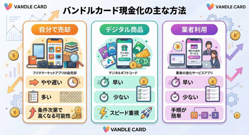 バンドルカード現金化の方法